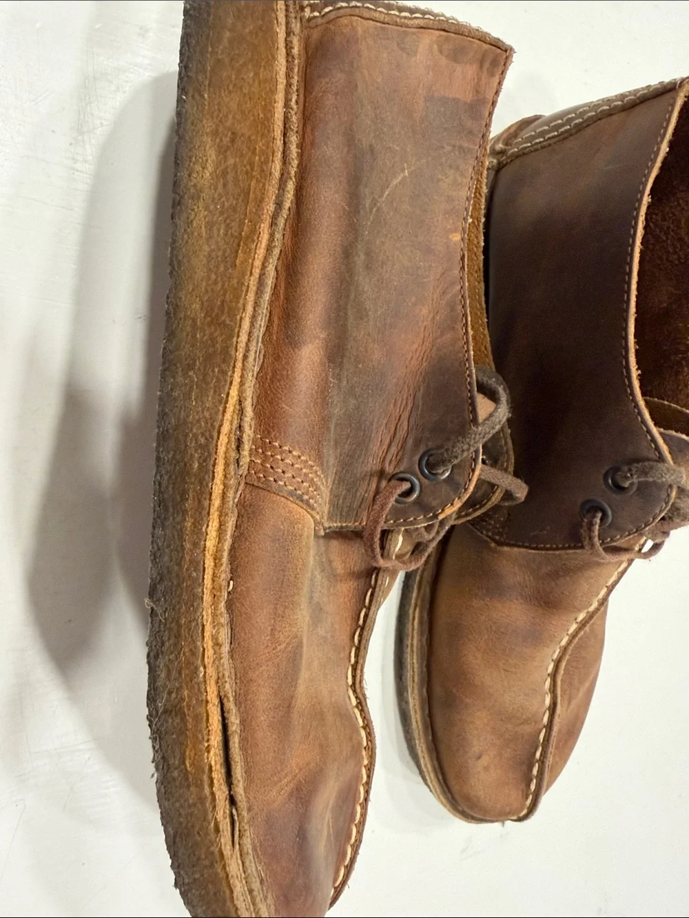 Clarks Men's Dark Brown Leather Chukka Boots